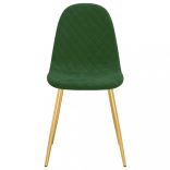 4 db sötétzöld bársony étkezőszék