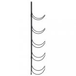 falra szerelhető fekete vas 5 palackos bortartó állvány