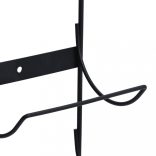 falra szerelhető fekete vas 5 palackos bortartó állvány