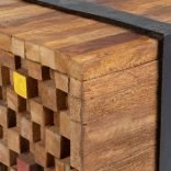 tömör tíkfa TV-állvány 110 x 30 x 32,5 cm