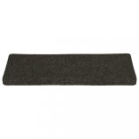 15 db öntapadós lépcsőszőnyeg 65 x 21 x 4 cm antracit téglalap alakú széllel
