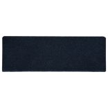 15 db öntapadós lépcsőszőnyeg, 65 x 21 x 4 cm, sötétkék, téglalap alakú széllel
