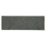 15 db sötétzöld lépcsőszőnyeg, téglalap alakú széllel, 65 x 21 x 4 cm