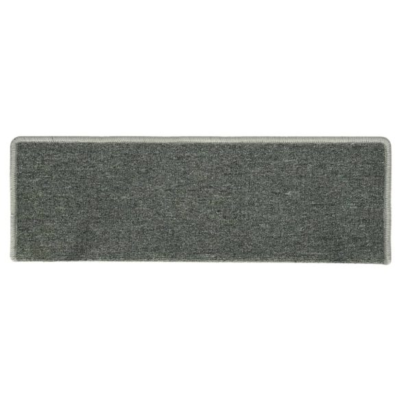 15 db sötétzöld lépcsőszőnyeg, téglalap alakú széllel, 65 x 21 x 4 cm