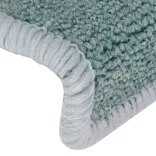 15 db lépcsőszőnyeg 65 x 21 x 4 cm tengerkék téglalap alakú széllel