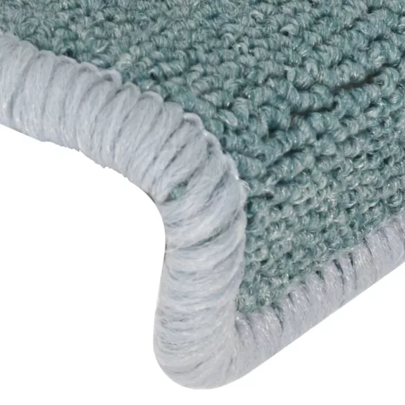 15 db lépcsőszőnyeg 65 x 21 x 4 cm tengerkék téglalap alakú széllel