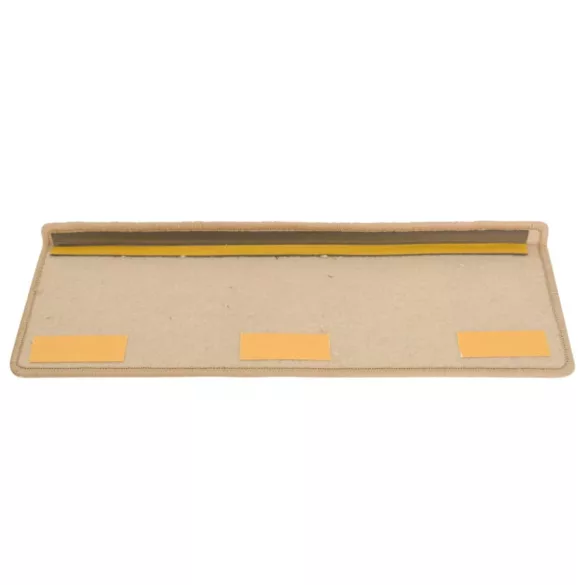 15 db lépcsőszőnyeg 65 x 21 x 4 cm arany téglalap alakú széllel