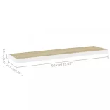 fehér-tölgyszínű MDF lebegő fali polc 90 x 23,5 x 3,8 cm