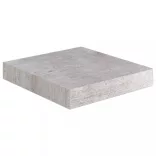 2 db betonszürke MDF lebegő fali polc 23 x 23,5 x 3,8 cm