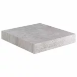 4 db betonszürke MDF lebegő fali polc 23 x 23,5 x 3,8 cm