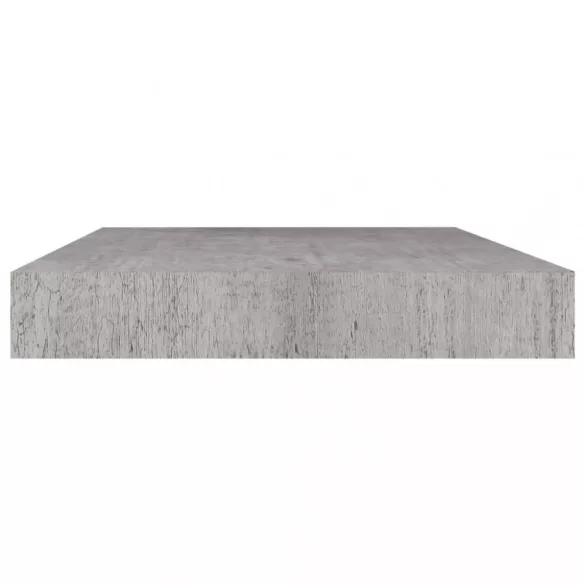 betonszürke MDF lebegő fali polc 40 x 23 x 3,8 cm