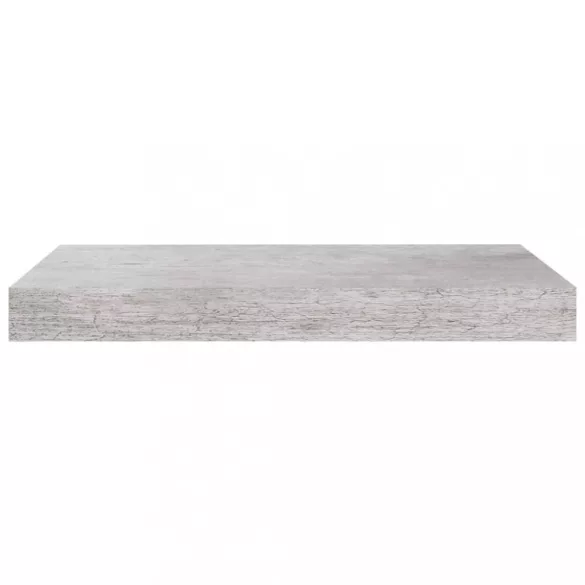 betonszürke MDF lebegő fali polc 40 x 23 x 3,8 cm