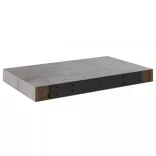 betonszürke MDF lebegő fali polc 40 x 23 x 3,8 cm