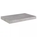 betonszürke MDF lebegő fali polc 50 x 23 x 3,8 cm