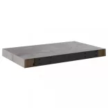 betonszürke MDF lebegő fali polc 50 x 23 x 3,8 cm