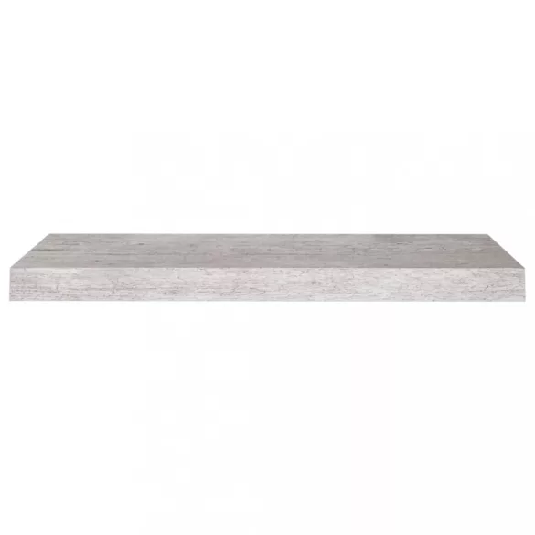 betonszürke MDF lebegő fali polc 60 x 23,5 x 3,8 cm