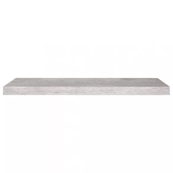 betonszürke MDF lebegő fali polc 80 x 23,5 x 3,8 cm