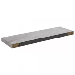 betonszürke MDF lebegő fali polc 80 x 23,5 x 3,8 cm