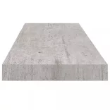 4 db betonszürke MDF lebegő fali polc 80 x 23,5 x 3,8 cm