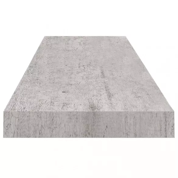 betonszürke MDF lebegő fali polc 90 x 23,5 x 3,8 cm
