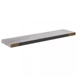 betonszürke MDF lebegő fali polc 90 x 23,5 x 3,8 cm