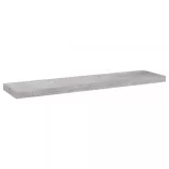 4 db betonszürke MDF lebegő fali polc 90 x 23,5 x 3,8 cm