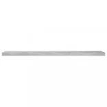 betonszürke MDF lebegő fali polc 120 x 23,5 x 3,8 cm