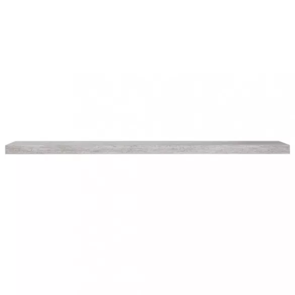 betonszürke MDF lebegő fali polc 120 x 23,5 x 3,8 cm