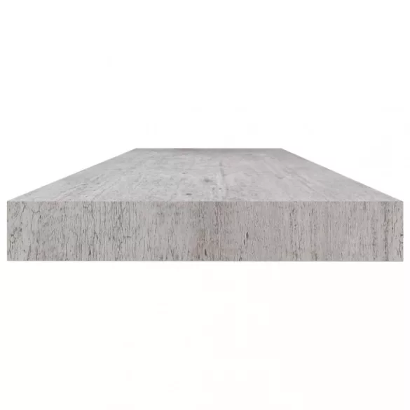 betonszürke MDF lebegő fali polc 120 x 23,5 x 3,8 cm