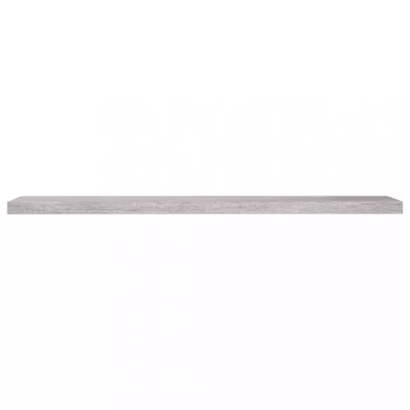 2 db betonszürke MDF lebegő fali polc 120 x 23,5 x 3,8 cm