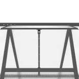 antracitszürke alumínium melegház alapvázzal 224x169x202 cm