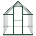 zöld alumínium melegház alapvázzal 334x169x195 cm