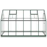 zöld alumínium melegház alapvázzal 334x169x202 cm