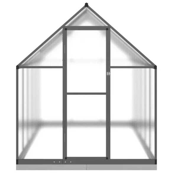 antracitszürke alumínium melegház alapvázzal 334x169x202 cm