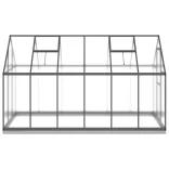 antracitszürke alumínium melegház alapvázzal 334x169x202 cm