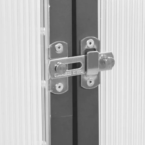 antracitszürke alumínium melegház alapvázzal 334x169x202 cm