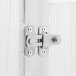 ezüstszínű alumínium melegház alapvázzal 445x169x195 cm