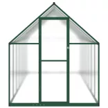 zöld alumínium melegház alapvázzal 445x169x195 cm