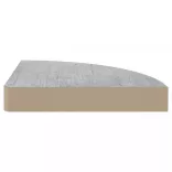 betonszürke MDF fali sarokpolc 35 x 35 x 3,8 cm