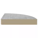2 db betonszürke MDF fali sarokpolc 35 x 35 x 3,8 cm