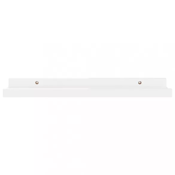 2 db magasfényű fehér fali polc 40 x 9 x 3 cm