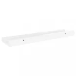 2 db magasfényű fehér fali polc 40 x 9 x 3 cm