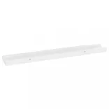 2 db magasfényű fehér fali polc 60 x 9 x 3 cm