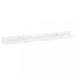 2 db magasfényű fehér fali polc 60 x 9 x 3 cm