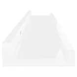 2 db magasfényű fehér fali polc 60 x 9 x 3 cm