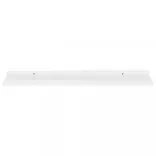 2 db magasfényű fehér fali polc 80 x 9 x 3 cm