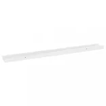 2 db magasfényű fehér fali polc 80 x 9 x 3 cm