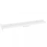 2 db magasfényű fehér fali polc 80 x 9 x 3 cm