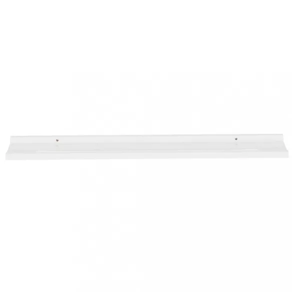 2 db magasfényű fehér fali polc 100 x 9 x 3 cm