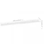 2 db magasfényű fehér fali polc 100 x 9 x 3 cm